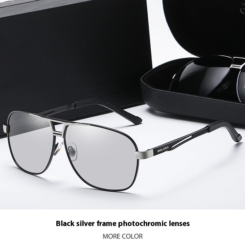 Fashion Personality Color-changing Polarized Sunglasses Men