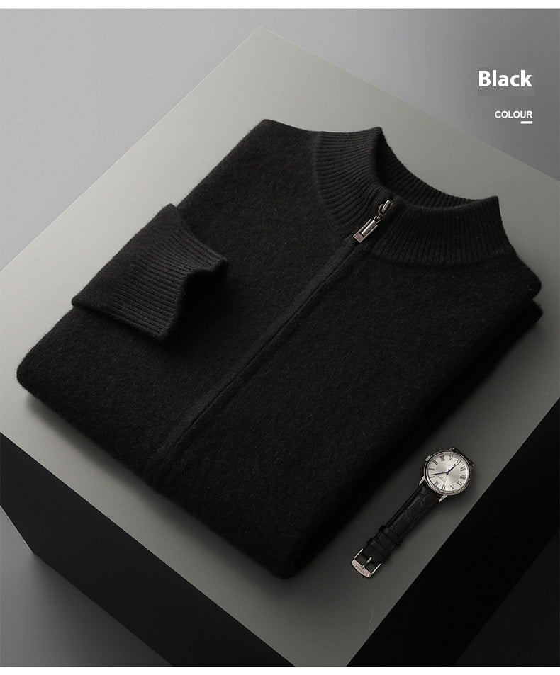 Men's Double-strand Thickened Wool Suit Cardigan