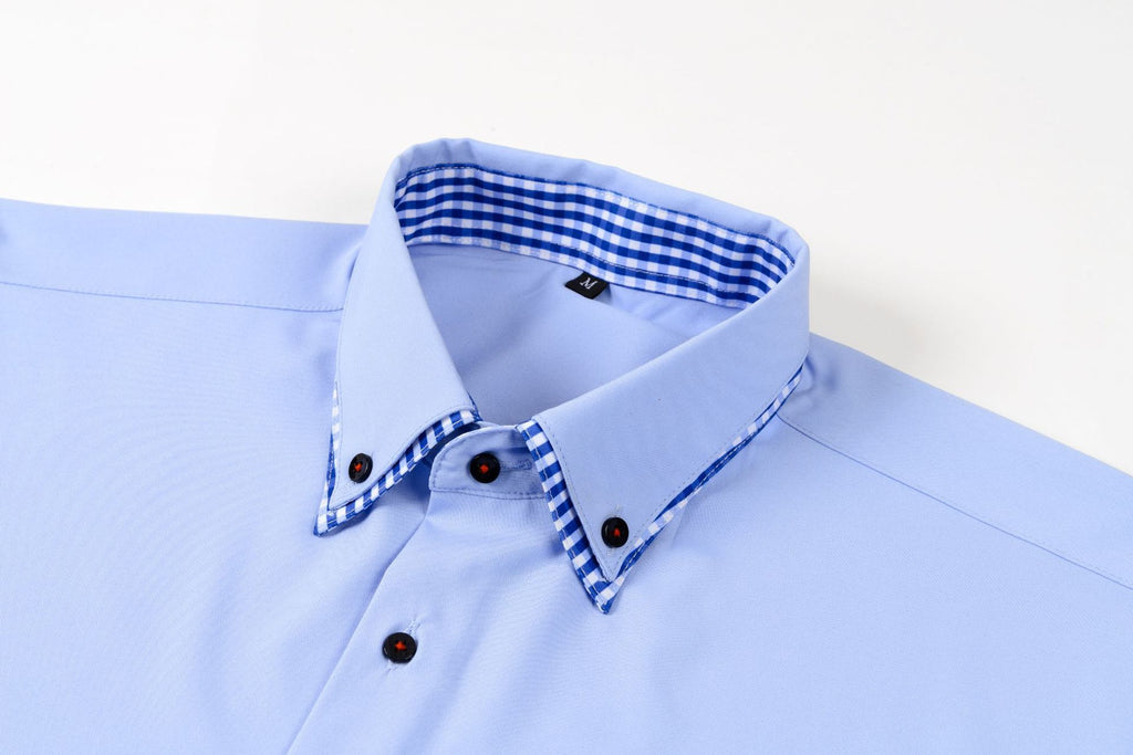 Double Collar Stitching Casual Versatile High-end Shirt