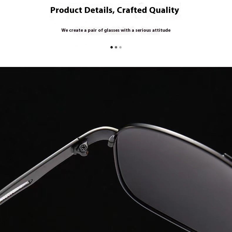 Fashion Personality Color-changing Polarized Sunglasses Men